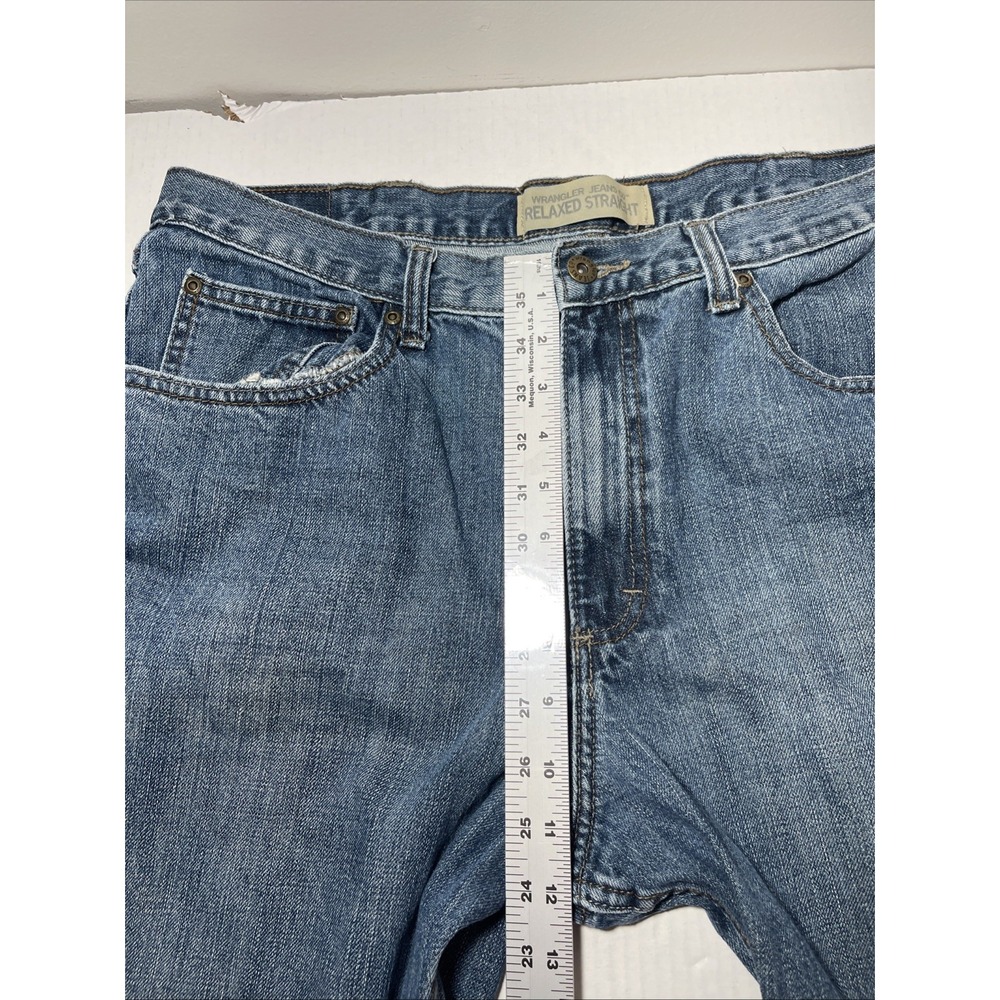 Vintage Wrangler Relaxed Straight Jeans Mens 36x31 Cowboy Work Western Chore - Picture 6 of 9